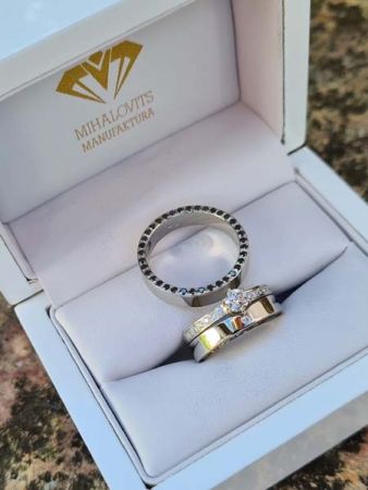 brigitta and gabor gold wedding ring pair