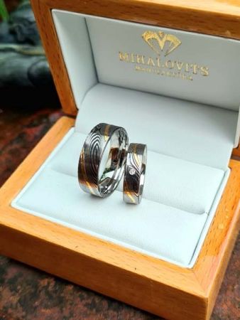 renata daniele damascus wedding rings