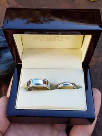 dora and zoltans steell wedding rings